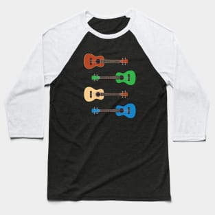 Ukulele Four Colors Pack Baseball T-Shirt